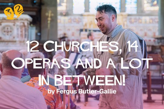 A man giving a lecture in a church.
