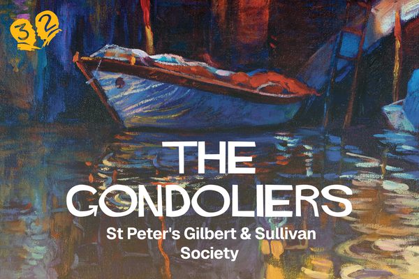 A pastel painting of a gondola.