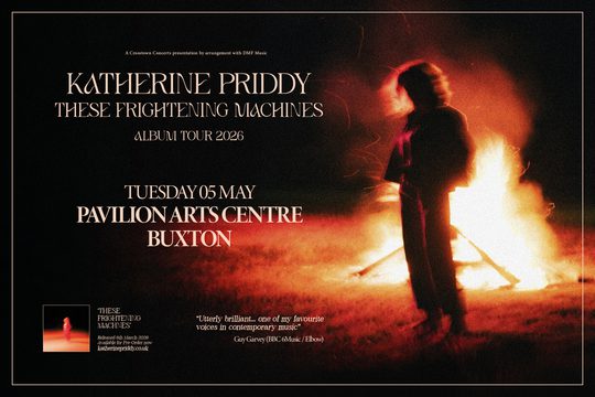 The silhouette of a woman standing in front of a bonfire.